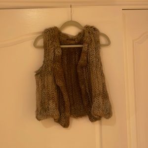 525 America Size Small Rabbit Fur Vest